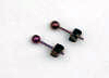 3.5mm titanium ball post earrings - anodized pink