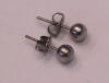 5mm titanium ball post earrings