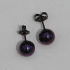 8mm titanium ball post earrings