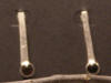 Designer Black Onyx sterling silver post earrings