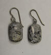 hypoallergenic crinoid fossil earrings