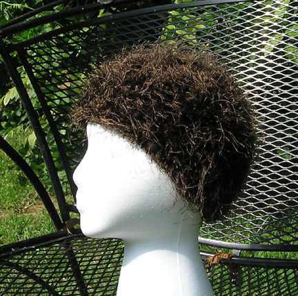 custom faux fur crochet hat