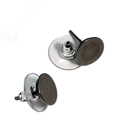 10mm titanium disc post earrings