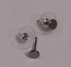 5mm titanium disc post earrings