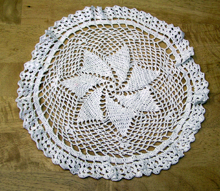 handmade crochet doily