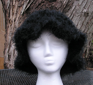 custom faux fur crochet hat