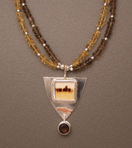 designer montana agate necklace