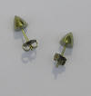 5mm titanium moon shot post earrings - yellow