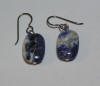 hypoallergenic Sodalite Lozenge Earrings