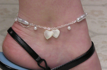 sterling silver ankle bracelet