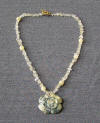 citrine and yellow turquoise necklace