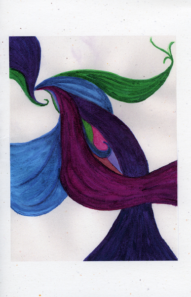the river runs deep zen art notecard
