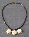 freshwater pearl and coral necklace