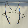 hypoallergenic rainbow spiral earrings