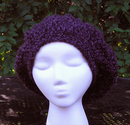 Tassel Beret Crocheted hat
