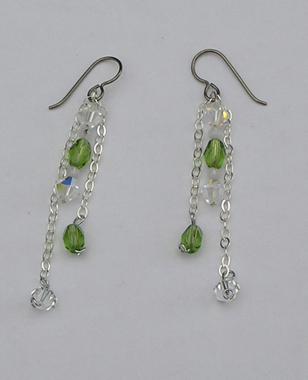handcrafted hypoallergenic dangle earrings