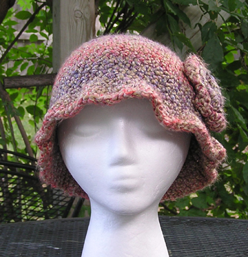 cloche crochet hat