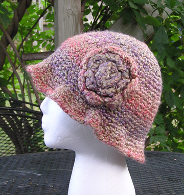 cloche crochet hat
