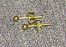 3mm titanium ball post earrings anodized yellow