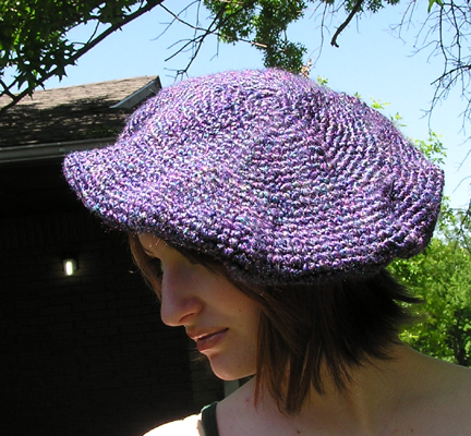 Crocheted Beret style hat