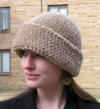 Chenille handcrafted crocheted hat