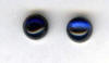 6mm blue sapphire cab titanium post earrings
