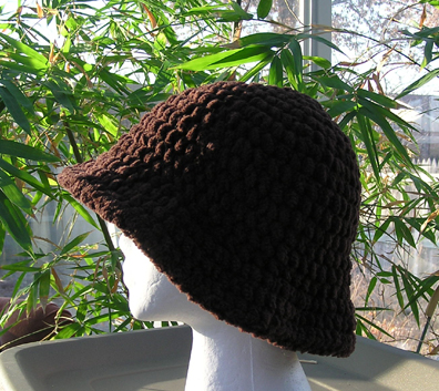 custom crochet chenille flapper hat