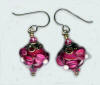 hypoallergenic handcrafted lampwork bead earrings