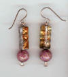 hypoallergenic czech glass and cloisonne Earrings