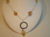 handcrafted designer citrine nugget and sterling silver necklace