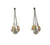 hypoallergenic pearl and quartz earrings