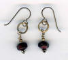 handcrafted jasper hammered silver hypoallergenic earrings