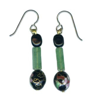 cloisonne earrings