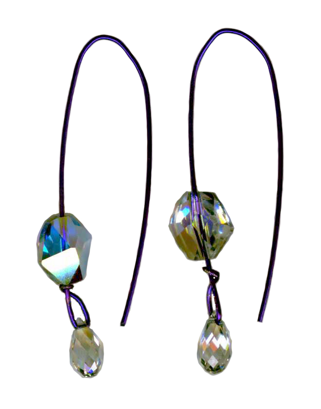 hypoallergenic long earwire earrings
