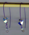 hypoallergenic long earwire earrings