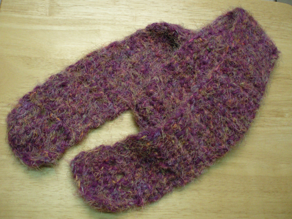 angel hair crochet scarf