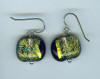 hypoallergenic dichroic glass earrings