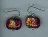 hypoallergenic dichroic glass earrings