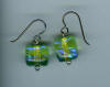 hypoallergenic dichroic glass earrings