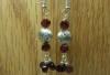hypoallergenic dragonfly garnet  earrings