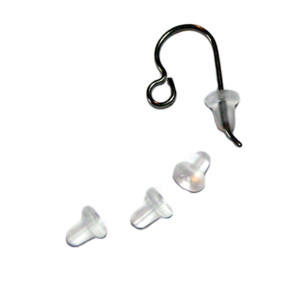 hypoallergenic rubber ear wire guards