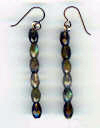 hypoallergenic labradorite bead earrings