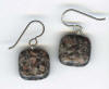 fossiliferous jasper hypoallergenic earrings