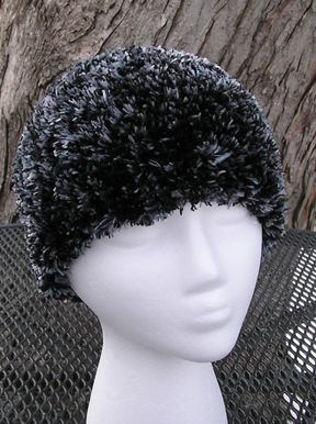 custom frosted mink crochet hat