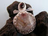 designer garnet lace pendant