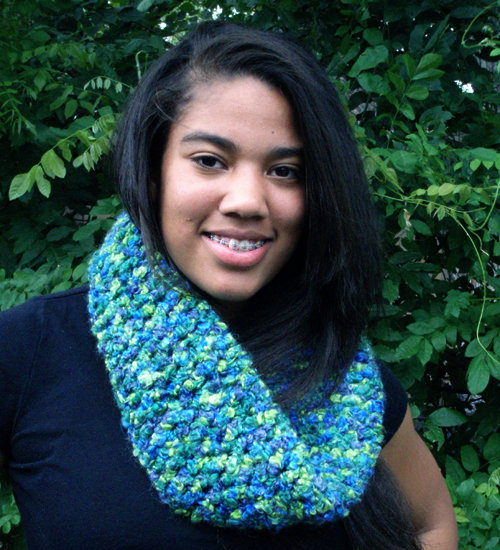 handmade designer Gemini Infinity Cowl Scarf