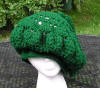 Hunter Green Hand Crocheted Hat