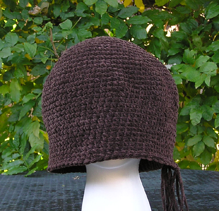 custom chenille crochet hat
