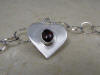 designer sterling silver heart bracelet