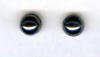 6mm hematite cab titanium post earrings